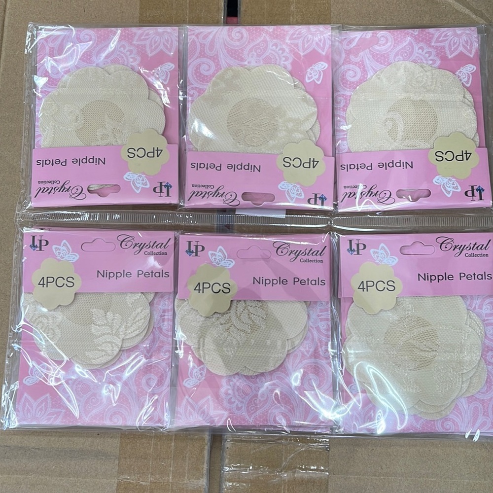 6 packs Nipple Petals (24 pcs) Beige color